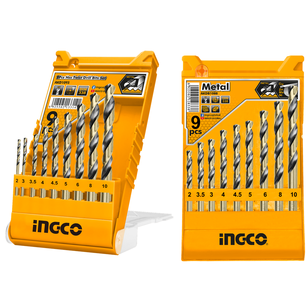 AKD1095 9PCS HSS TWIST DRILL BITS SET | TOOLMANIA | Your Trusted Source ...